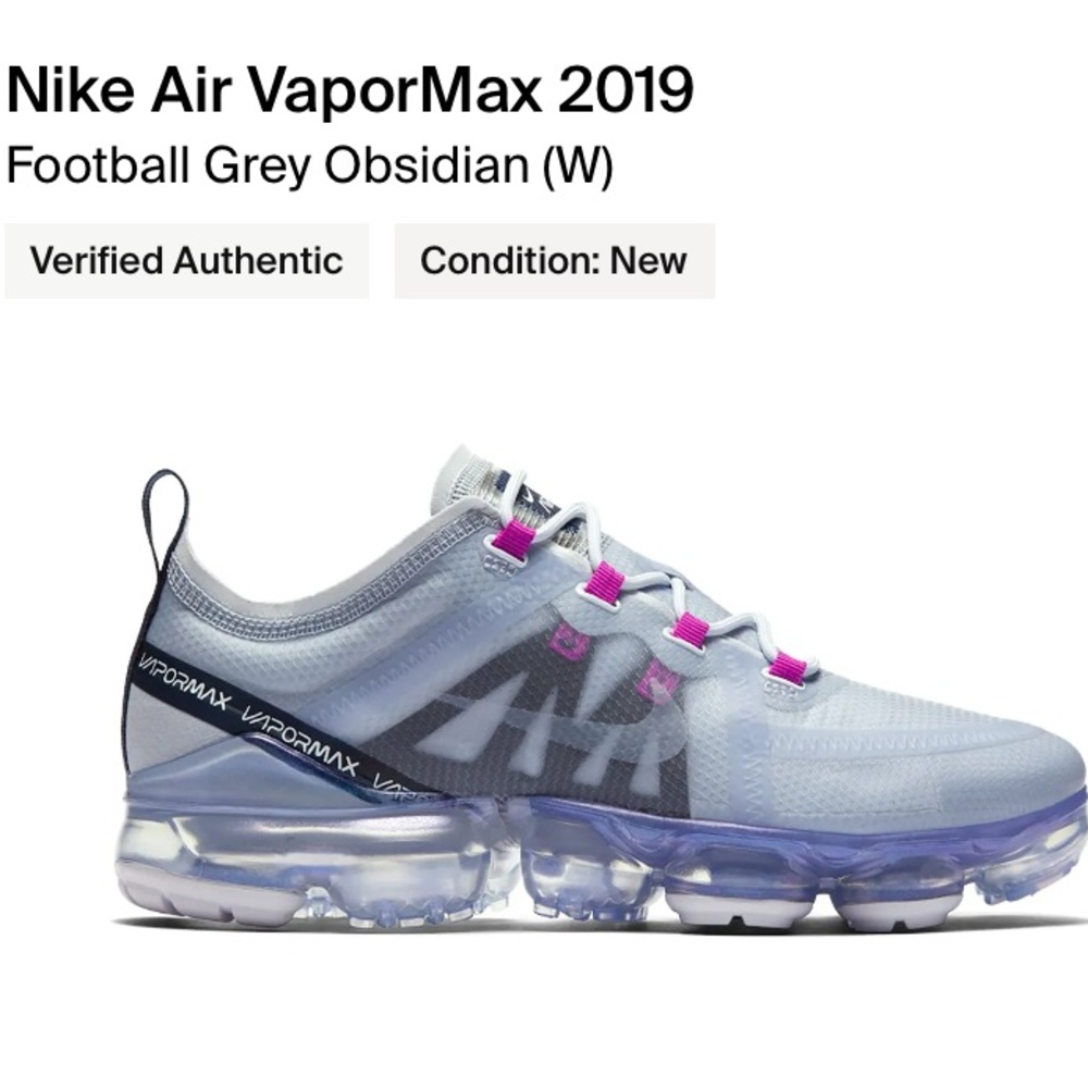 Nike Wmns Vapormax 2019 Football Grey
